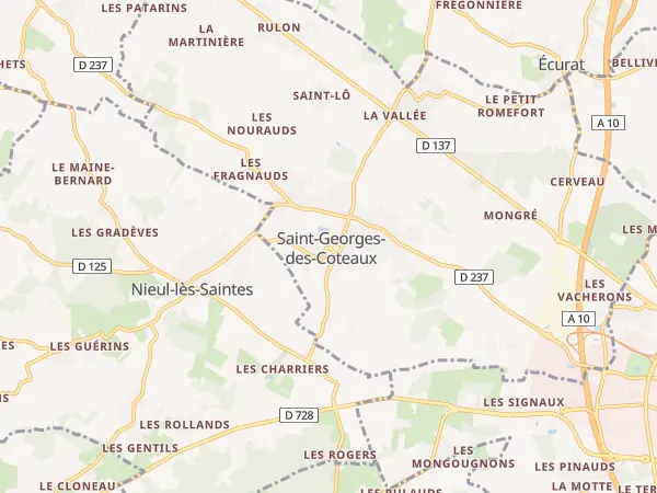 Plan de Saint-Georges-des-Coteaux