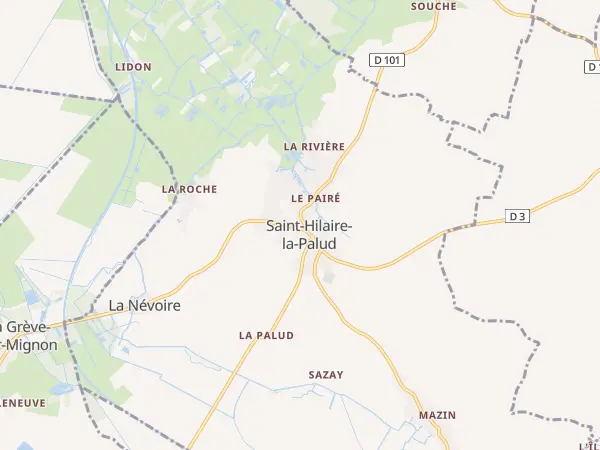 Plan de Saint-Hilaire-la-Palud