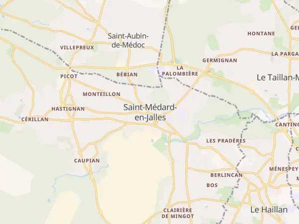 Plan de Saint-Médard-en-Jalles