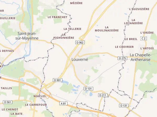 Plan de Louverné