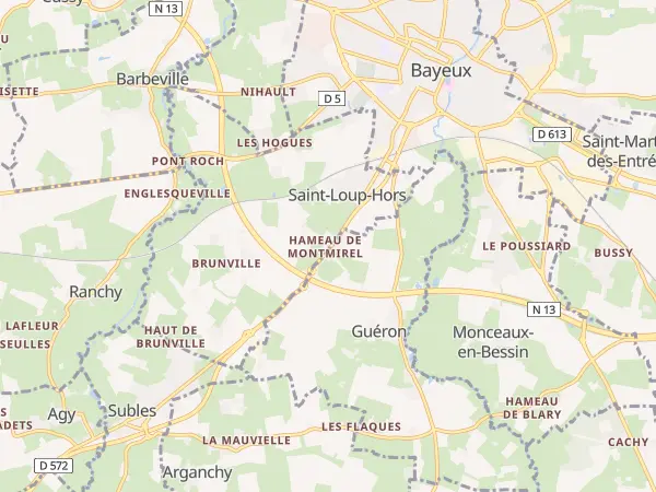 Plan de Saint-Loup-Hors