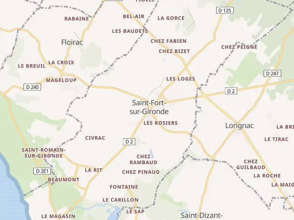 Plan de Saint-Fort-sur-Gironde