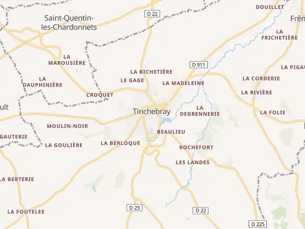 Plan de Tinchebray-Bocage
