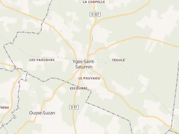 Plan de Ygos-Saint-Saturnin
