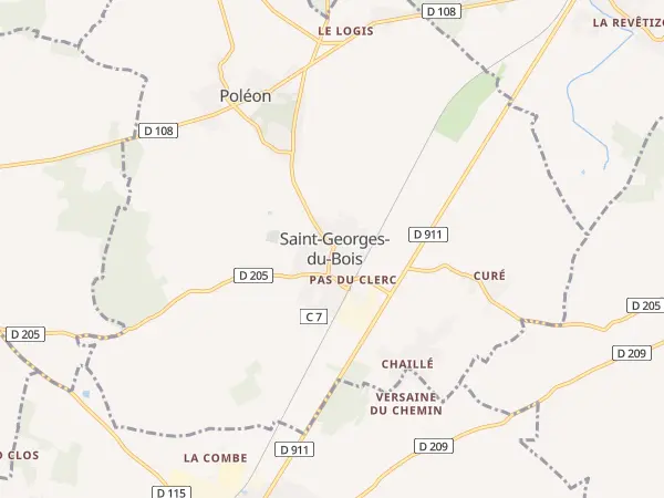 Plan de Saint-Georges-du-Bois
