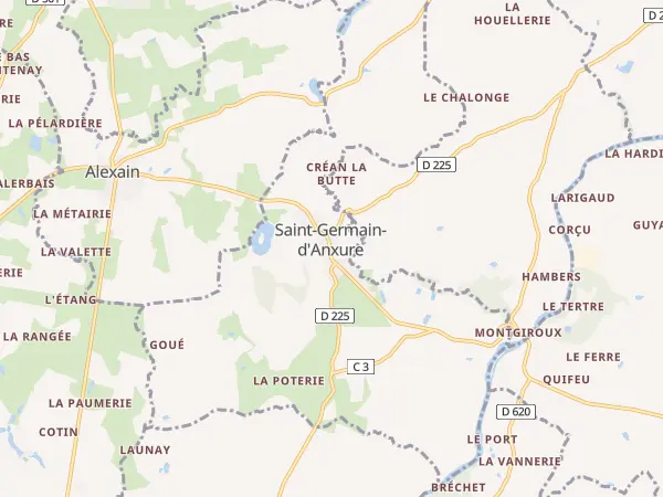 Plan de Saint-Germain-d’Anxure