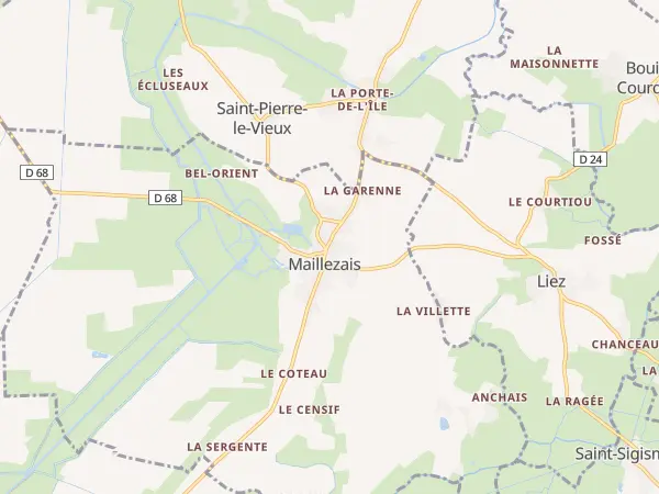 Plan de Maillezais