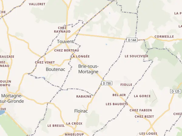Plan de Brie-sous-Mortagne