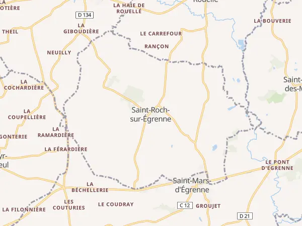 Plan de Saint-Roch-sur-Égrenne