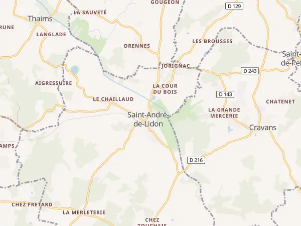 Plan de Saint-André-de-Lidon