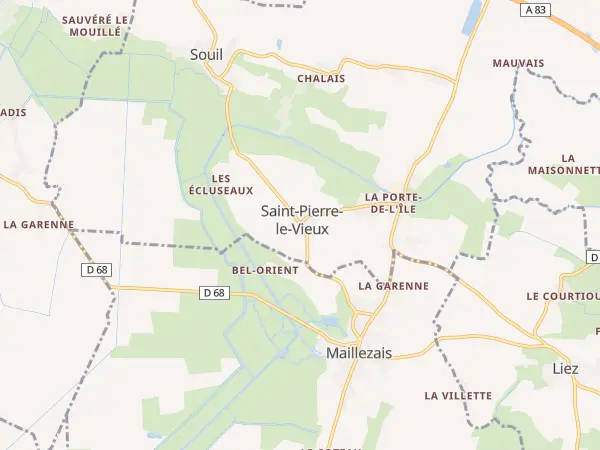 Plan de Saint-Pierre-le-Vieux