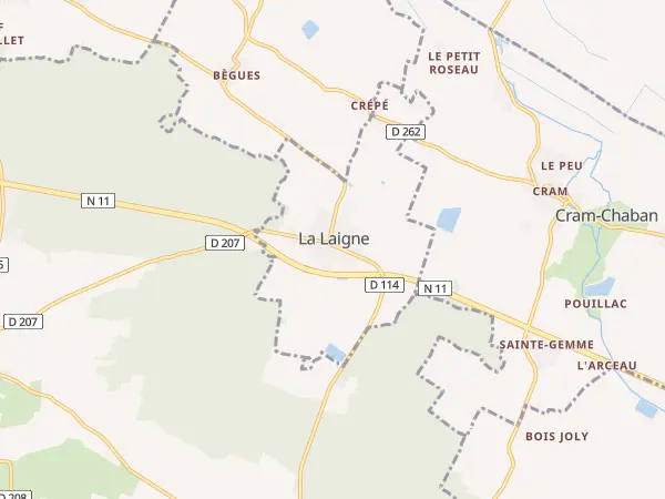 Plan de La Laigne