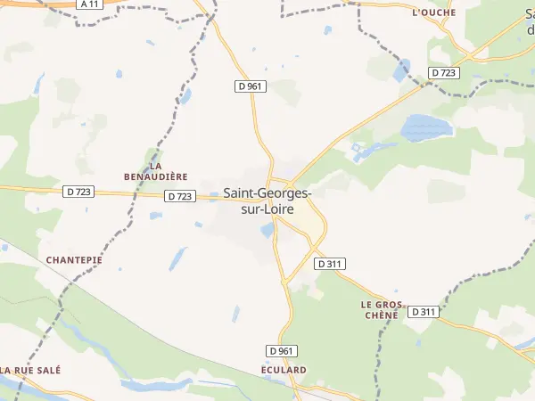 Plan de Saint-Georges-sur-Loire