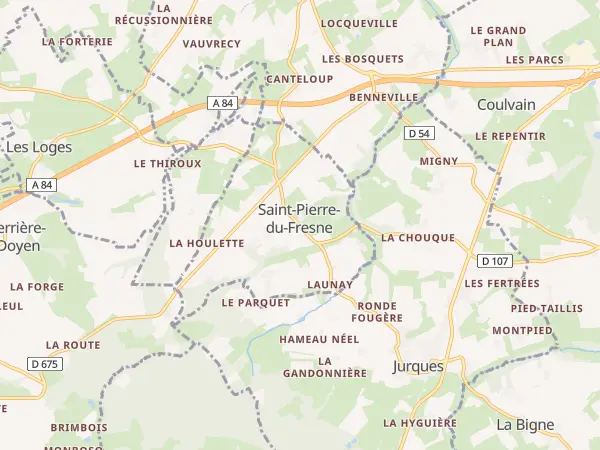Plan de Saint-Pierre-du-Fresne