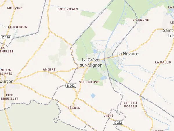 Plan de La Grève-sur-Mignon