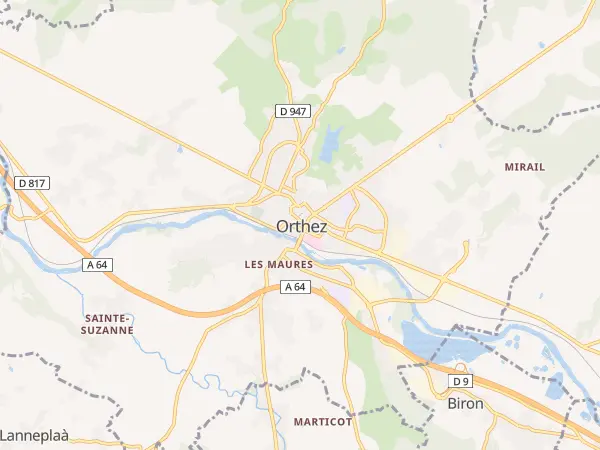 Plan de Orthez