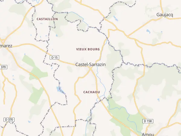 Plan de Castel-Sarrazin
