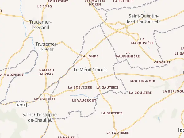 Plan du Ménil-Ciboult