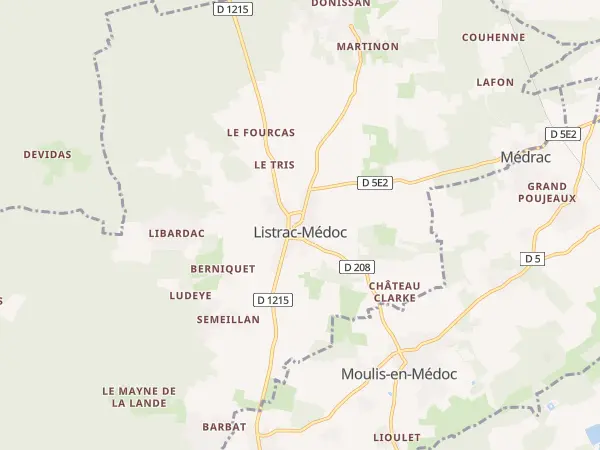 Plan de Listrac-Médoc