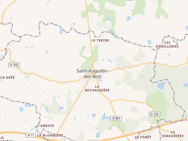 Plan de Saint-Augustin-des-Bois