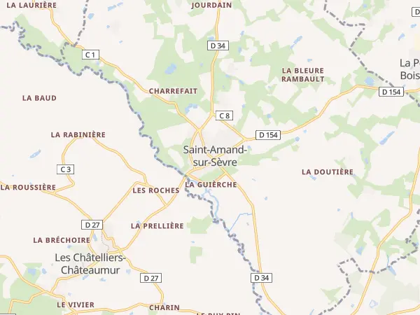 Plan de Saint-Amand-sur-Sèvre