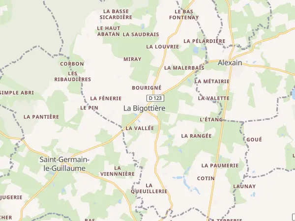 Plan de La Bigottière