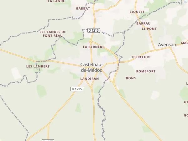 Plan de Castelnau-de-Médoc