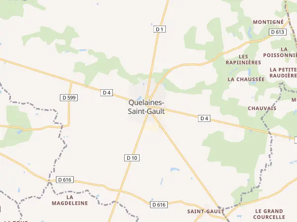 Plan de Quelaines-Saint-Gault