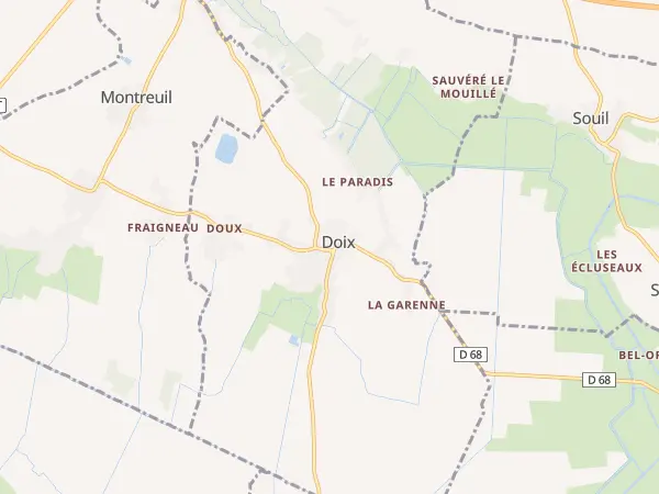 Plan de Doix lès Fontaines