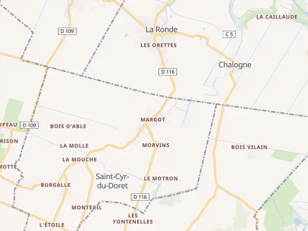 Plan de Saint-Cyr-du-Doret