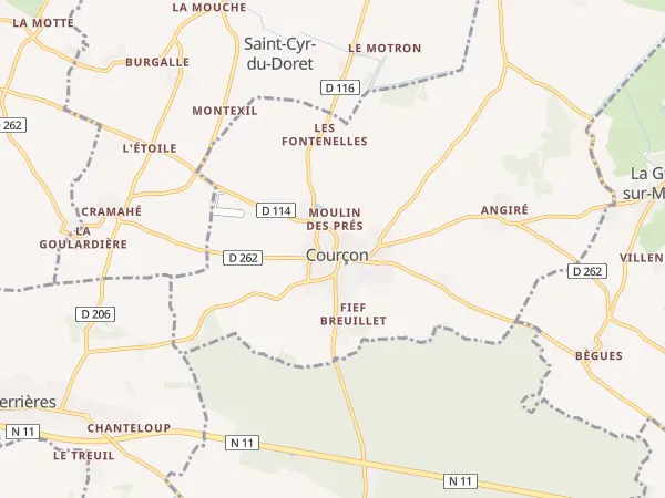 Plan de Courçon