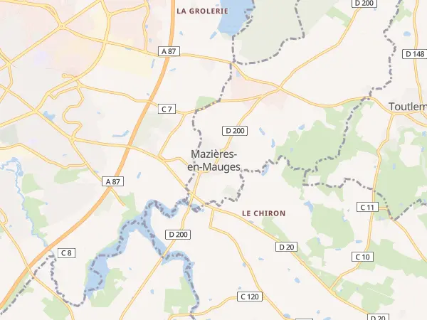 Plan de Mazières-en-Mauges
