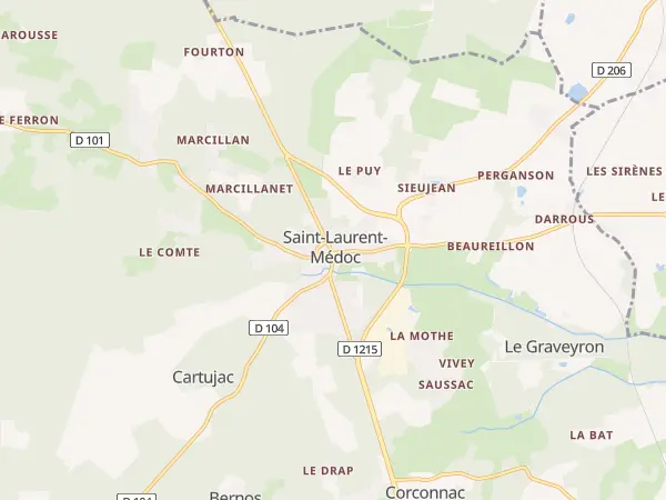 Plan de Saint-Laurent-Médoc