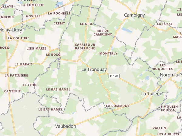 Plan du Tronquay