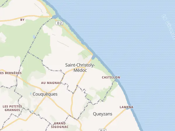 Plan de Saint-Christoly-Médoc