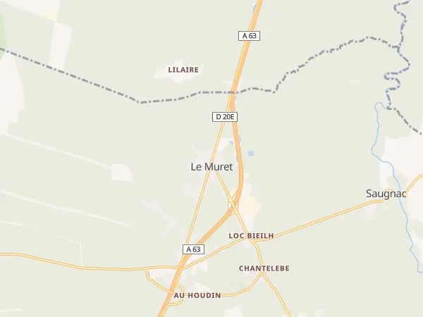 Plan de Saugnac-et-Muret