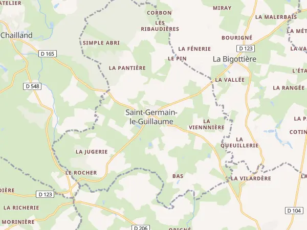 Plan de Saint-Germain-le-Guillaume