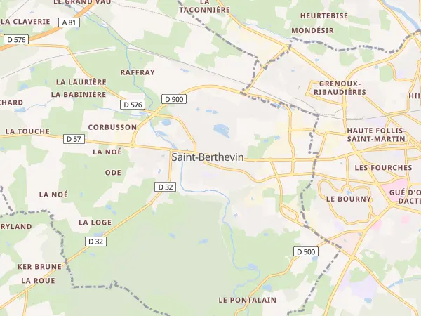 Plan de Saint-Berthevin