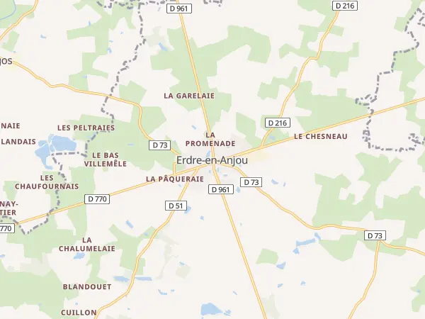 Plan de Erdre-en-Anjou