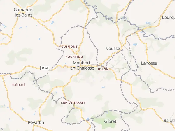 Plan de Montfort-en-Chalosse