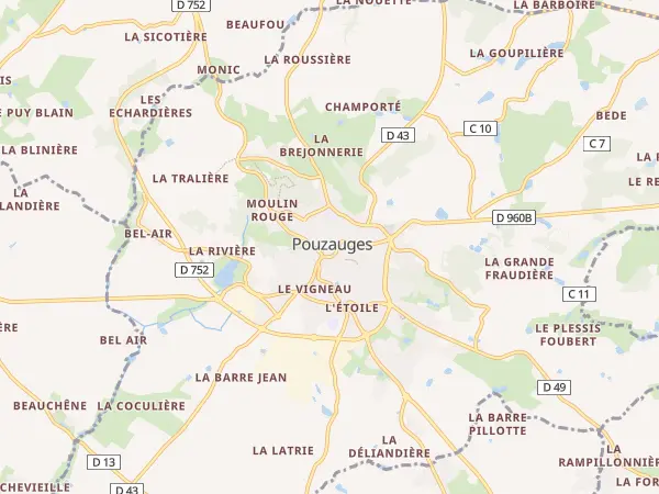 Plan de Pouzauges