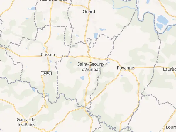 Plan de Saint-Geours-d’Auribat