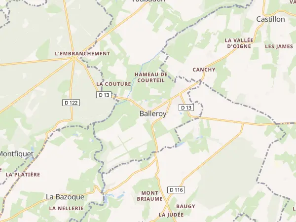 Plan de Balleroy-sur-Drôme