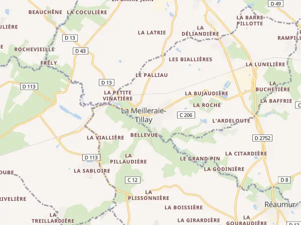 Plan de La Meilleraie-Tillay
