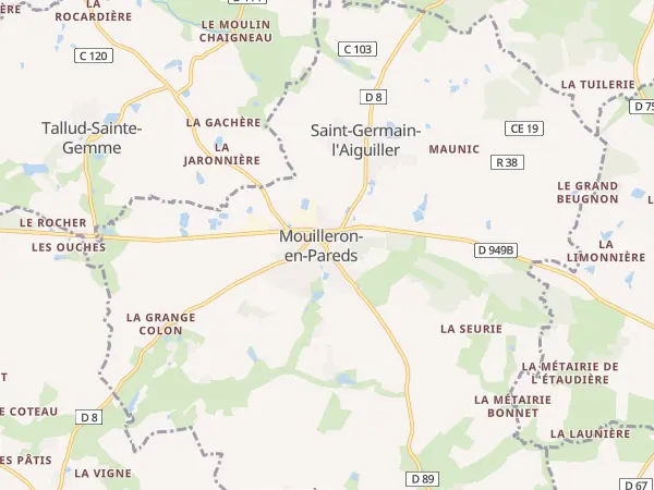 Plan de Mouilleron-Saint-Germain