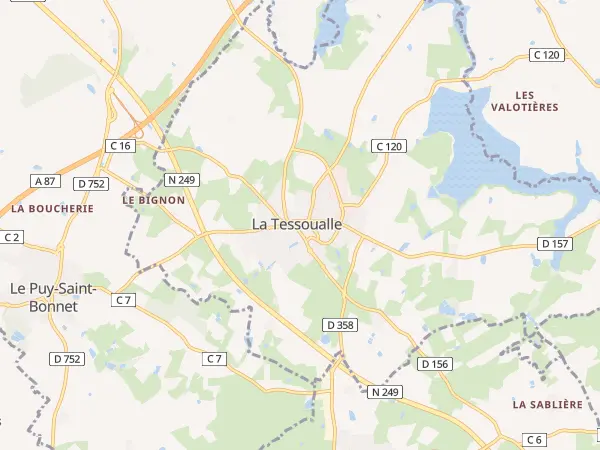 Plan de La Tessoualle