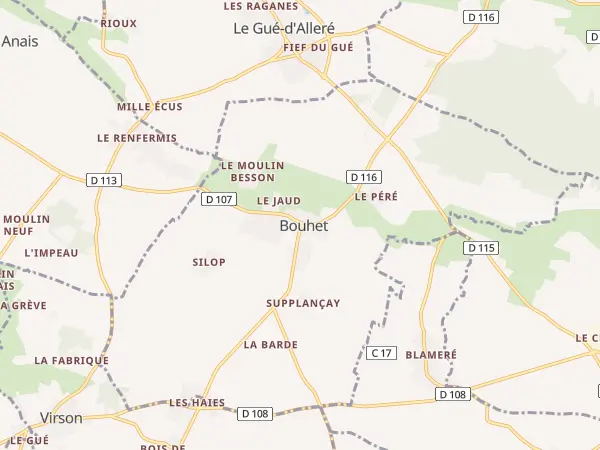 Plan de Bouhet