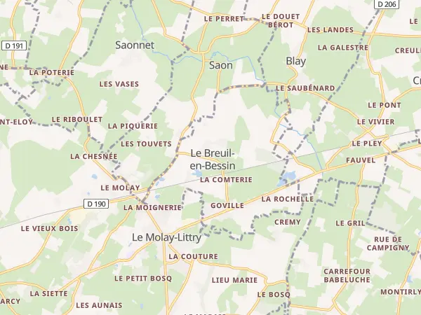 Plan du Breuil-en-Bessin