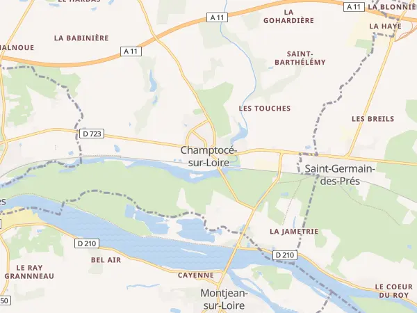 Plan de Champtocé-sur-Loire
