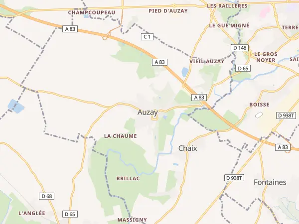 Plan de Auchay-sur-Vendée